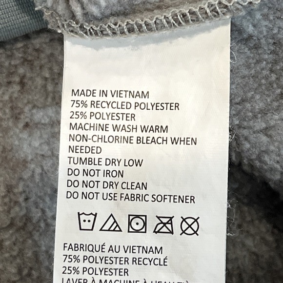 prAna Tri Thermal Pullover Fleece Tunic Sweatshirt Womens XL Blue Brown Moc Neck - Picture 12 of 13